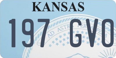 KS license plate 197GVO