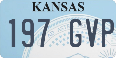 KS license plate 197GVP