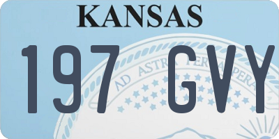 KS license plate 197GVY