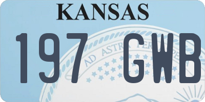 KS license plate 197GWB