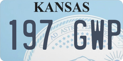 KS license plate 197GWP