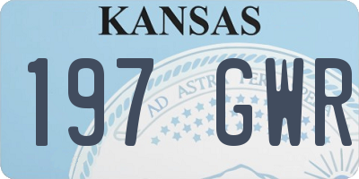 KS license plate 197GWR