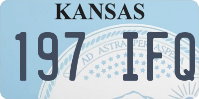 KS license plate 197IFQ