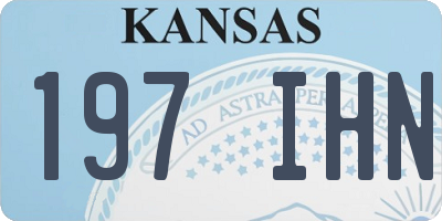 KS license plate 197IHN