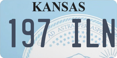 KS license plate 197ILN