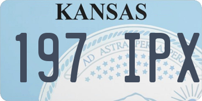 KS license plate 197IPX