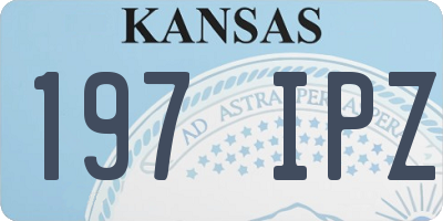 KS license plate 197IPZ