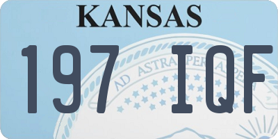 KS license plate 197IQF