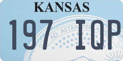KS license plate 197IQP