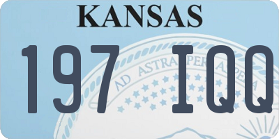 KS license plate 197IQQ