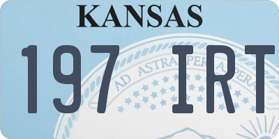KS license plate 197IRT