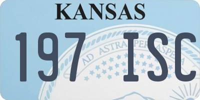 KS license plate 197ISC