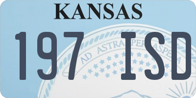 KS license plate 197ISD