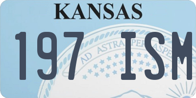 KS license plate 197ISM