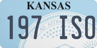 KS license plate 197ISO
