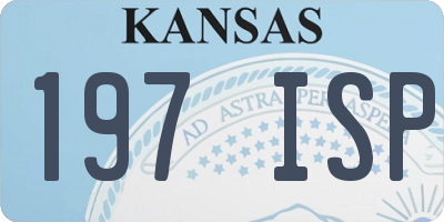 KS license plate 197ISP