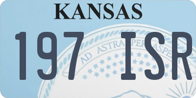 KS license plate 197ISR