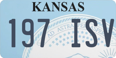 KS license plate 197ISV