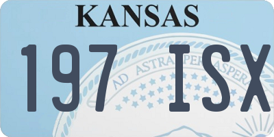 KS license plate 197ISX