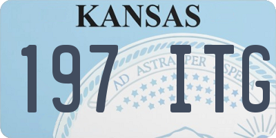 KS license plate 197ITG