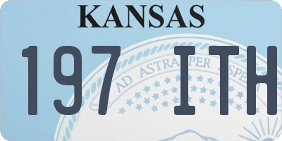 KS license plate 197ITH