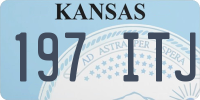 KS license plate 197ITJ