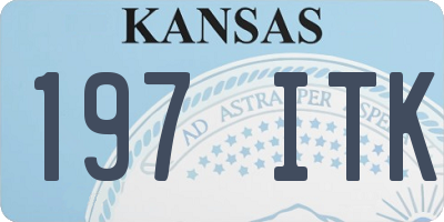 KS license plate 197ITK