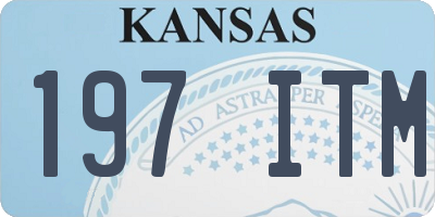 KS license plate 197ITM