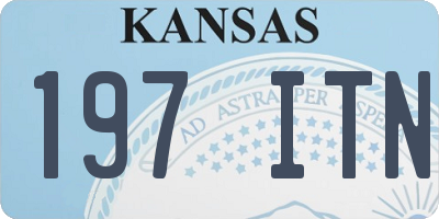 KS license plate 197ITN