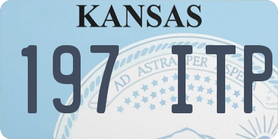 KS license plate 197ITP