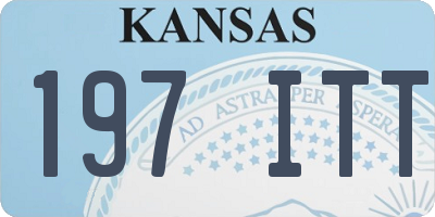 KS license plate 197ITT
