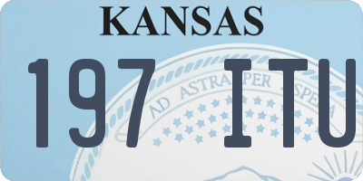 KS license plate 197ITU