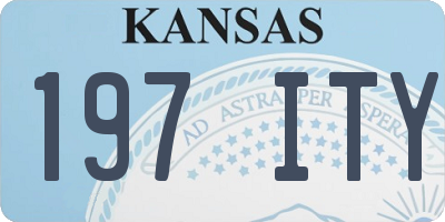 KS license plate 197ITY