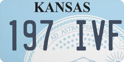 KS license plate 197IVF