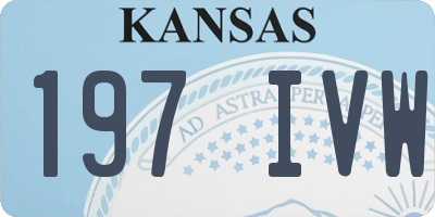 KS license plate 197IVW