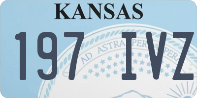 KS license plate 197IVZ