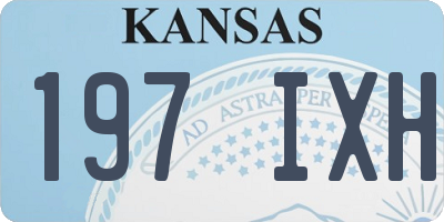 KS license plate 197IXH