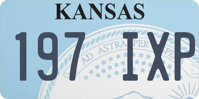 KS license plate 197IXP