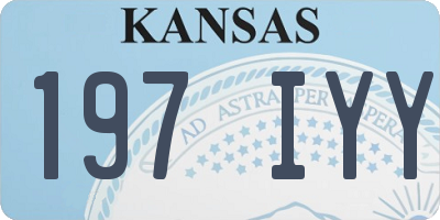 KS license plate 197IYY