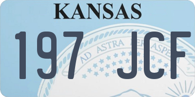 KS license plate 197JCF