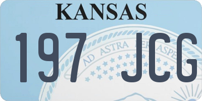 KS license plate 197JCG