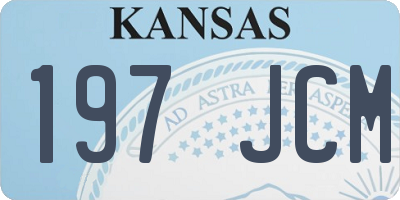 KS license plate 197JCM