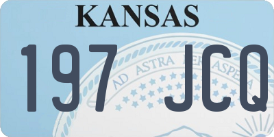 KS license plate 197JCQ