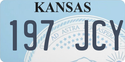 KS license plate 197JCY
