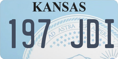 KS license plate 197JDI