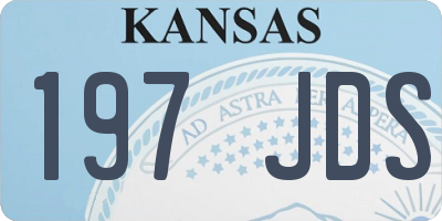 KS license plate 197JDS