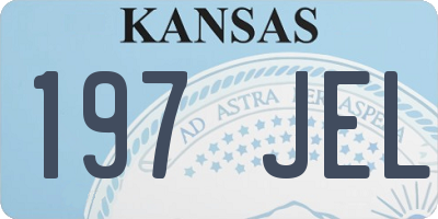 KS license plate 197JEL