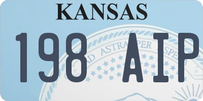KS license plate 198AIP