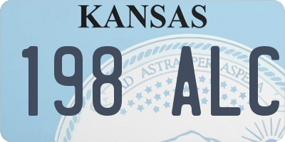 KS license plate 198ALC