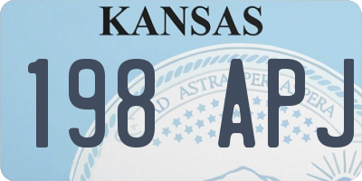 KS license plate 198APJ